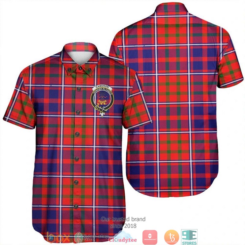 Cameron of Lochiel Modern Tartan Short Sleeve Hawaiian Shirt