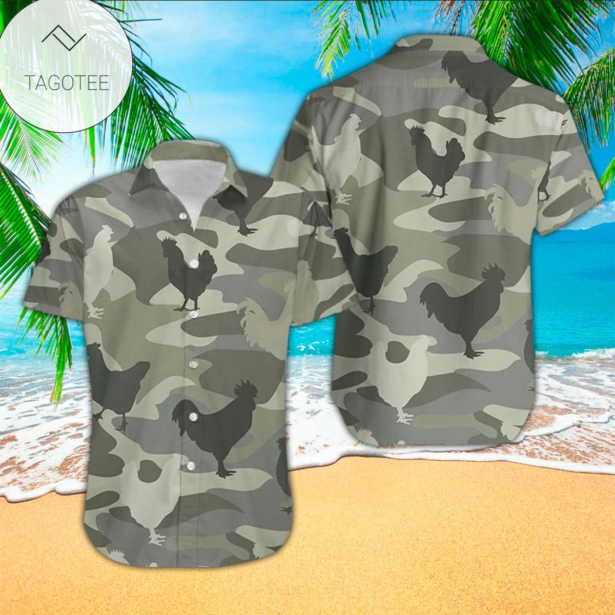 Camo Aloha Shirt Hawaiian Shirt For Camo Lovers