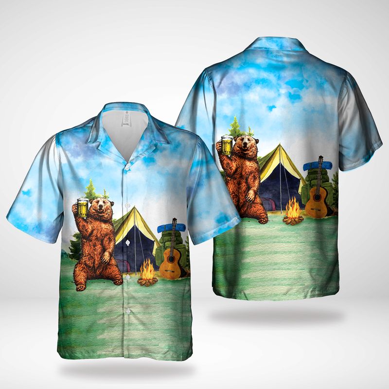 Campervan Short Sleeve Hawaiian Shirt