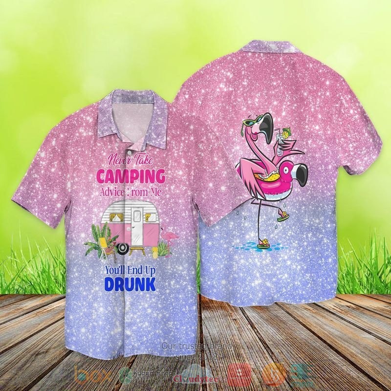 Camping Duck Campers Duck Pattern Hawaiian Shirt