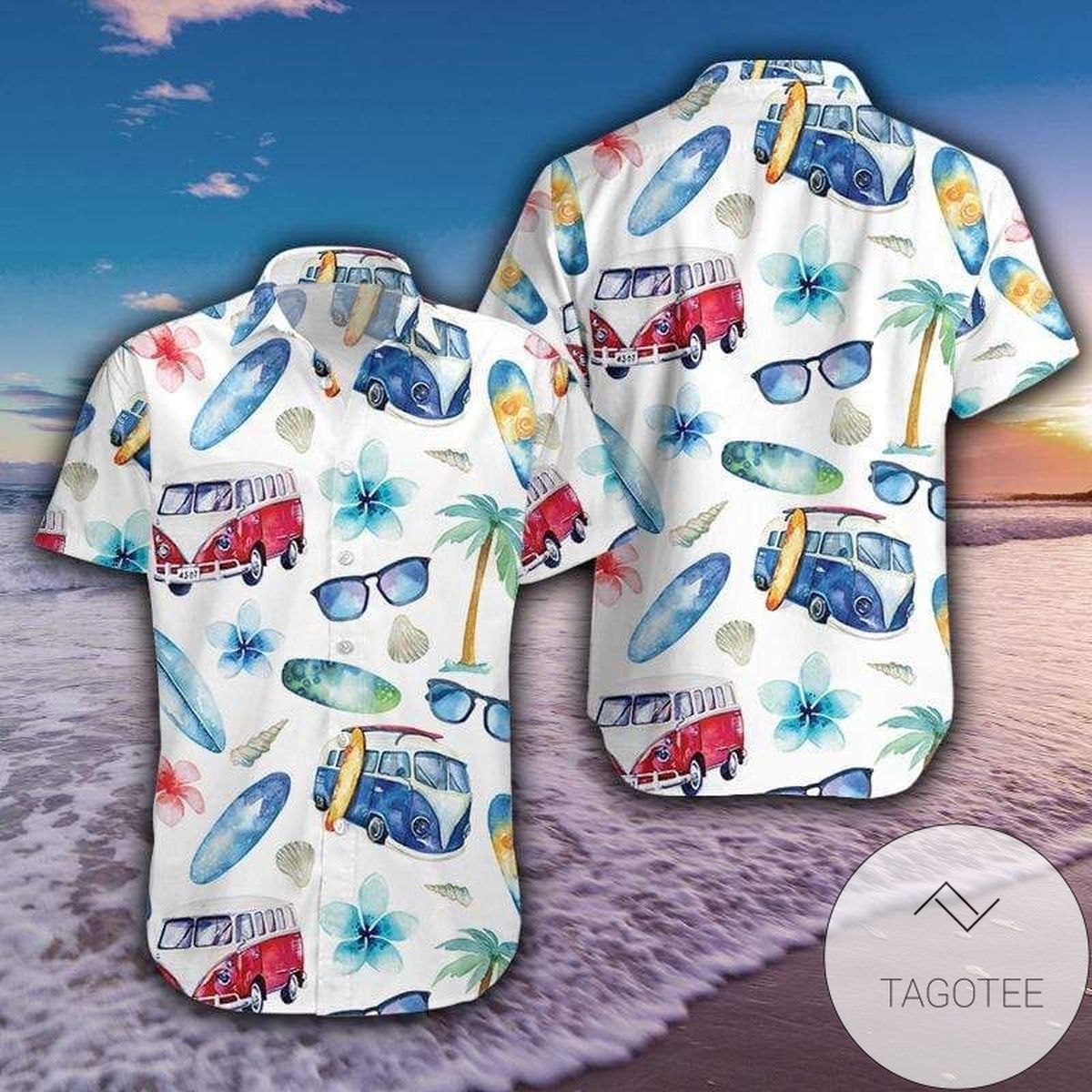 Camping Hawaiian Shirt 3d T Shirt