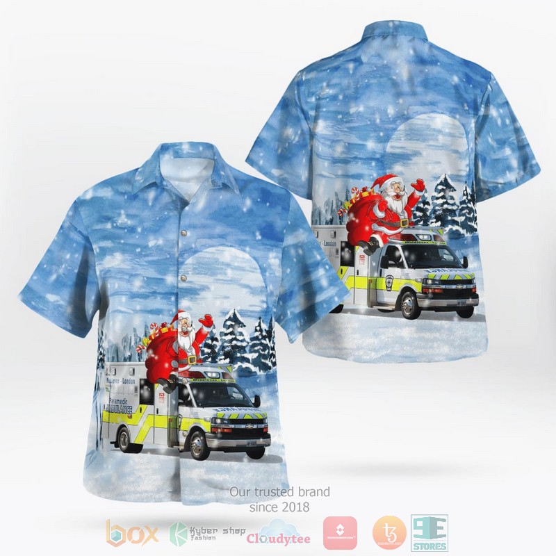 Canada Ontario Air Ambulance S-76A Helicopter Hawaii 3D Shirt