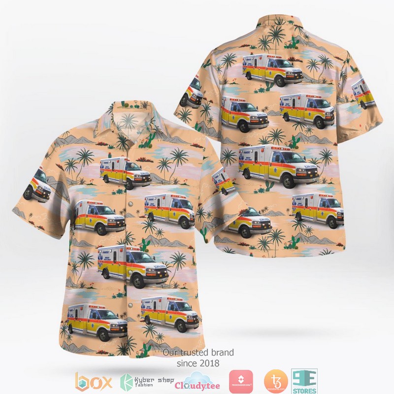 Canadian Army Flaming TAPV Tactical Armoured Patrol Vehicle Canada Day Hawaiian Shirt