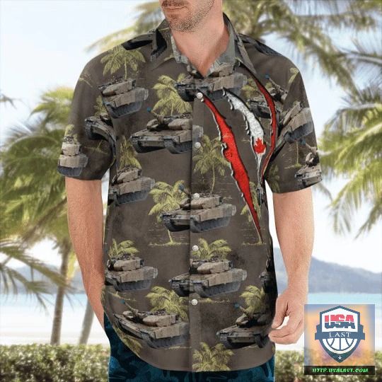 Canadian Army Parachute Parachutist Hawaiian Shirt