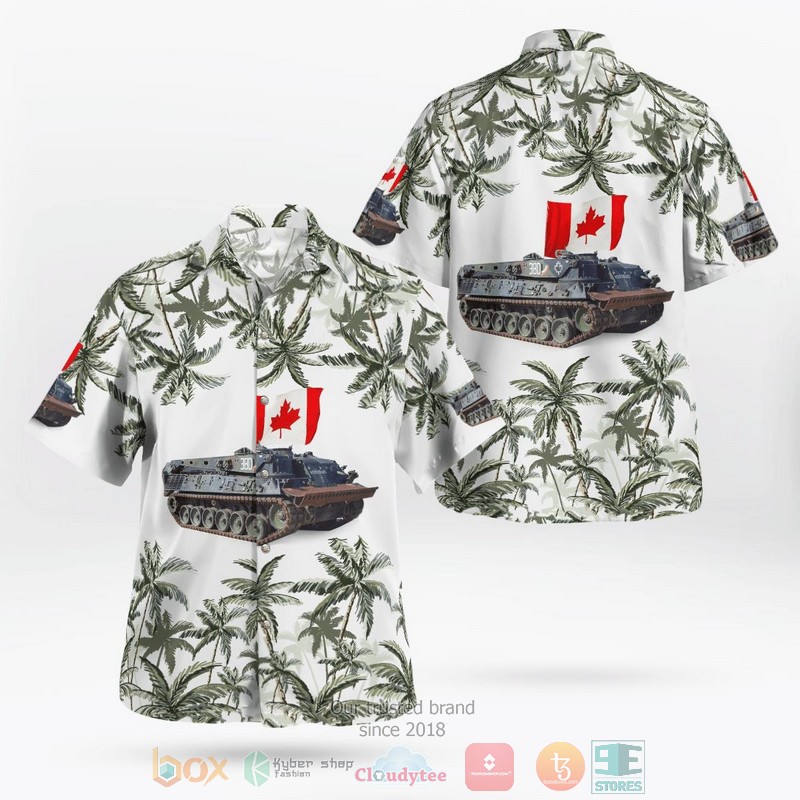 Canadian Army Leopard 2A6M Hawaiian Shirt