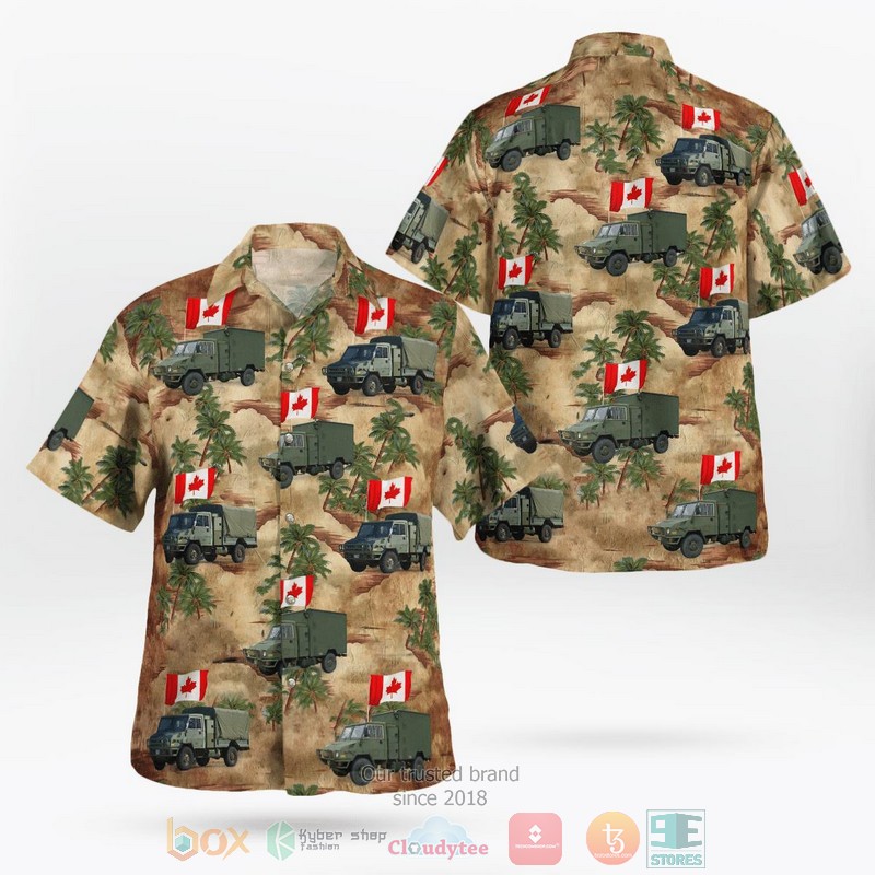 Canadian Army Soldier Short Sleeve Hawaiian Shirt