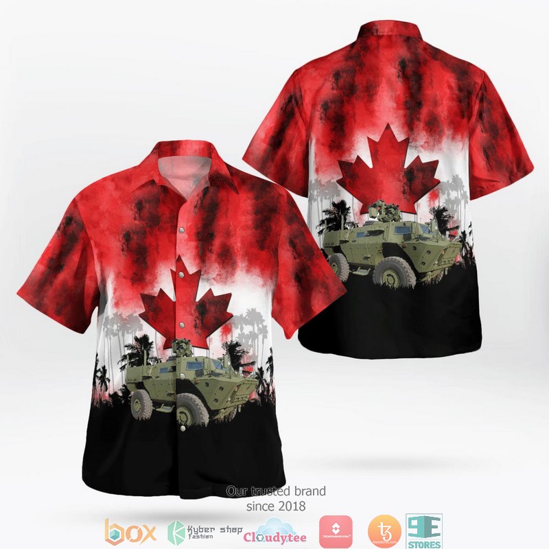 Canadian Coast Guard Ship Short Sleeve Hawaiian Shirt