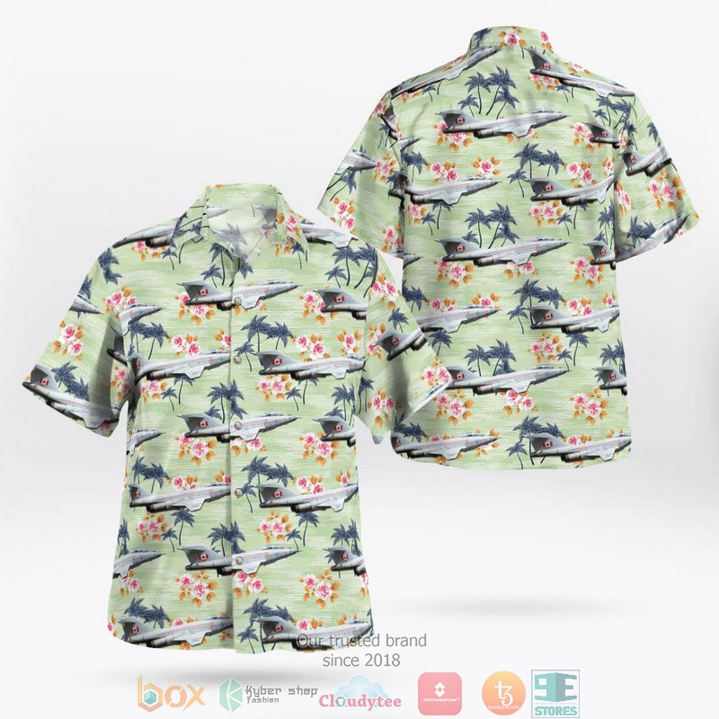 Canadian Historical Aircraft Avro Canada CF-100 Canuck Mk5 Hawaiian Shirt