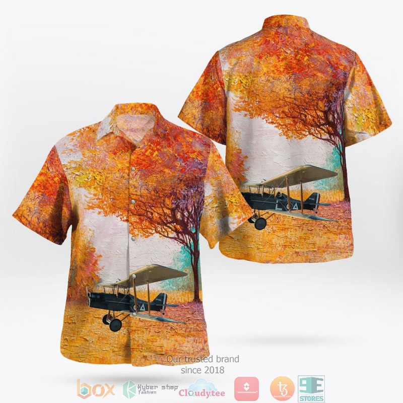 Canadian School Bus Blue Hawaiian Shirt