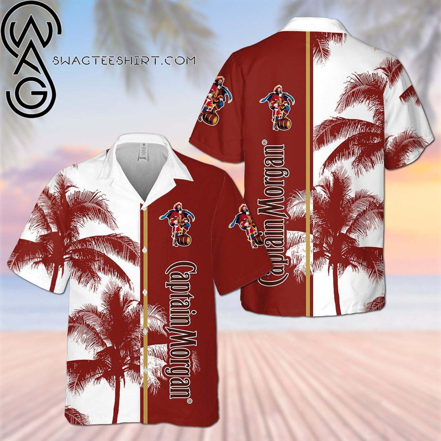 Captain Morgan Rum Summer Vibes Hawaiian Shirt