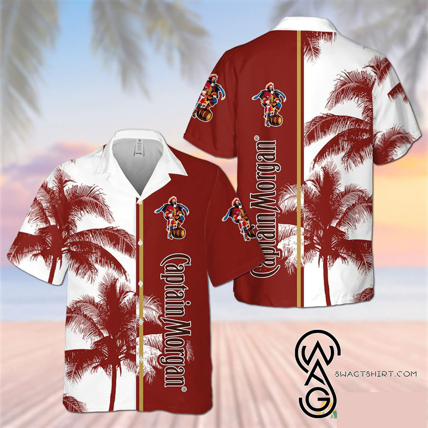 Captain Morgan Rum Summer Vibes Hawaiian Shirt