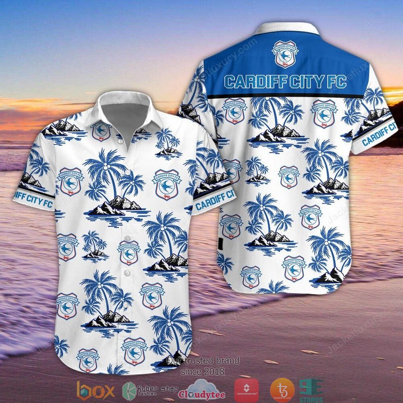 Cardiff City F.C Hawaiian Shirt, Beach Short