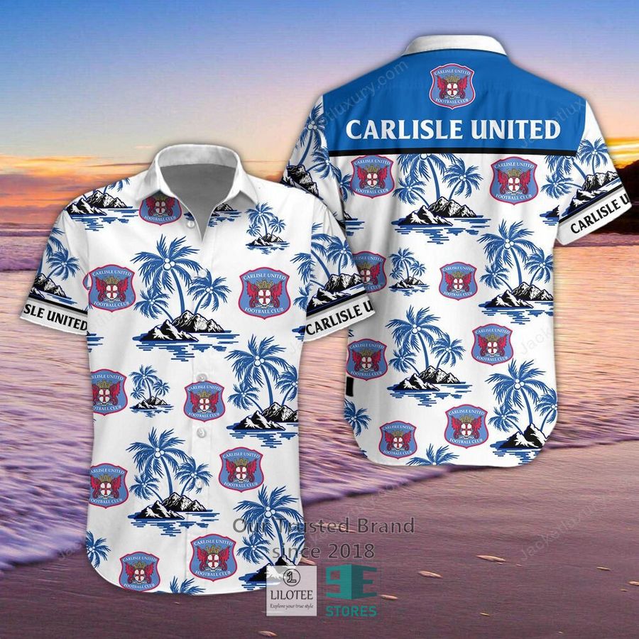 Carlisle United hibiscus Hawaiian Shirt