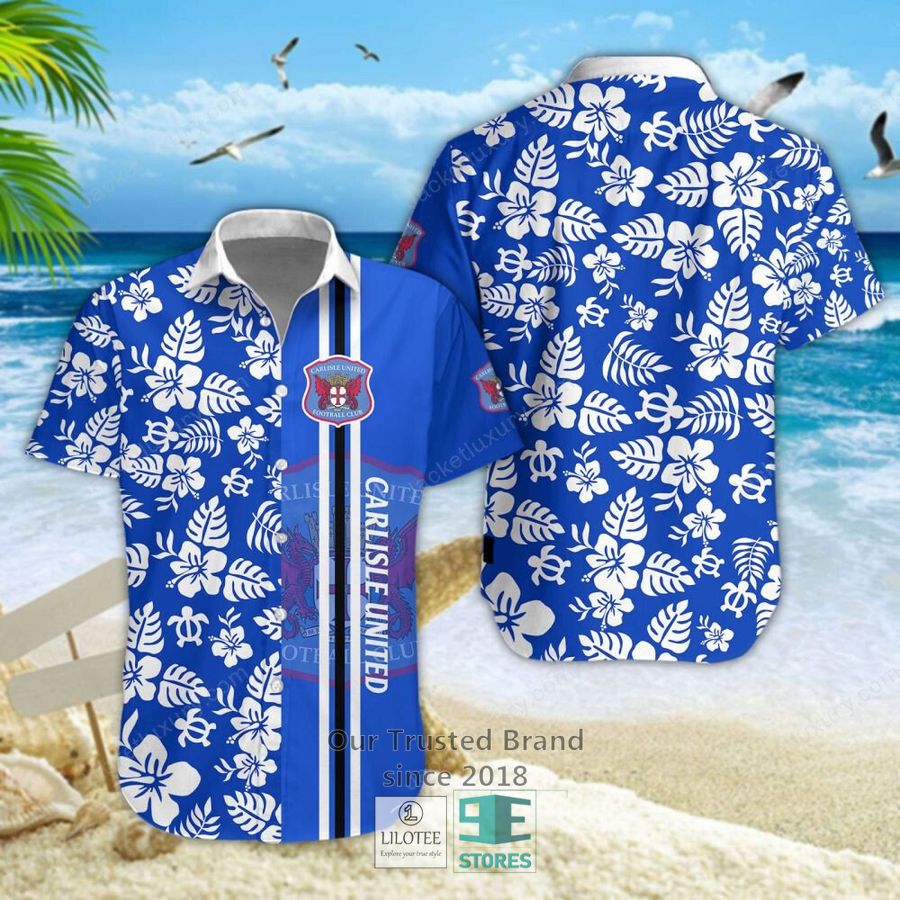 Carlisle United hibiscus Hawaiian Shirt