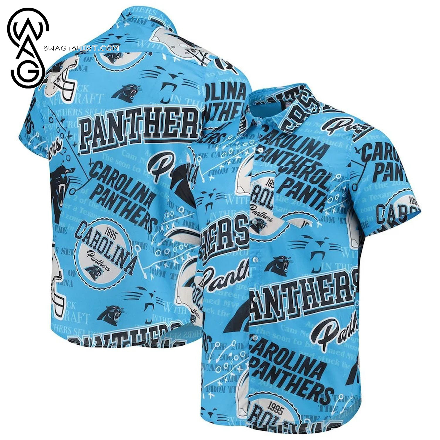 Carolina Panthers Football Fan Full Print Hawaiian Shirt