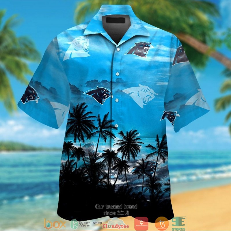 Carolina Panthers Coconut Island Hawaiian Shirt, short