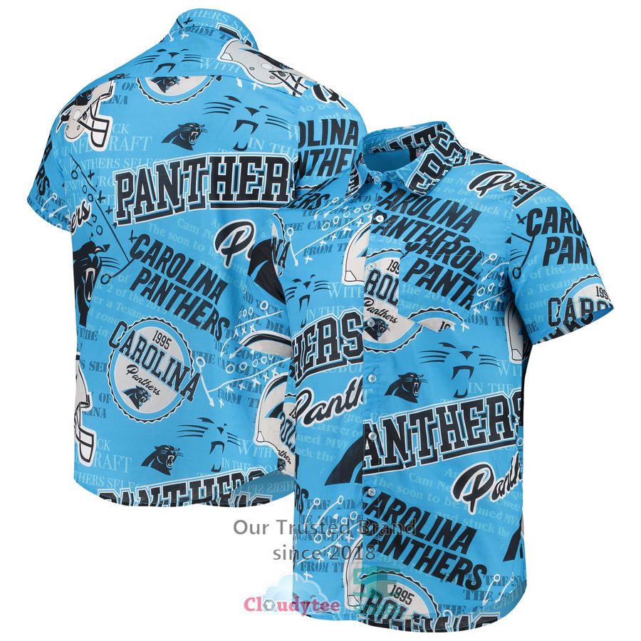 Carolina Panthers Fish Pineapple Hawaiian shirt, short