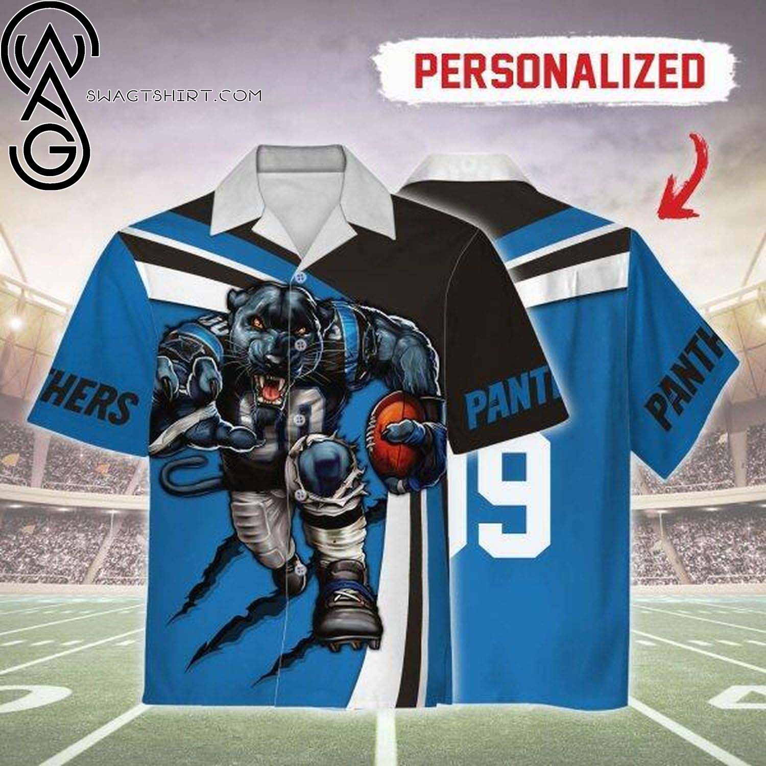 Carolina Panthers Football Lover Full Print Hawaiian Shirt