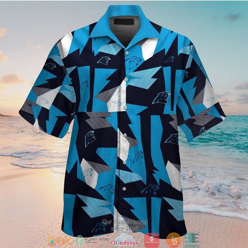 Carolina Panthers Moss Green Coconut Hawaiian Shirt, short