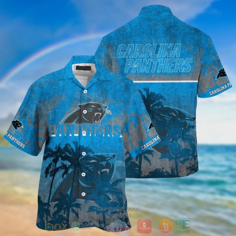 Carolina Panthers Pineapple Hibisucs Hawaiian shirt, short