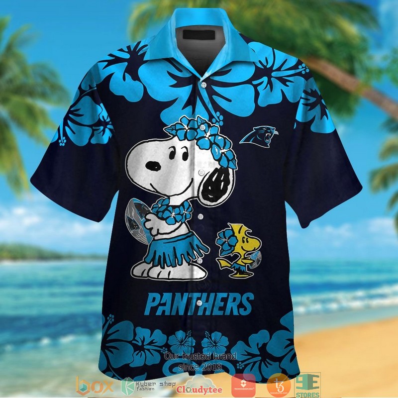 Carolina Panthers Snoopy NFL Hawaiian Shirt, Short