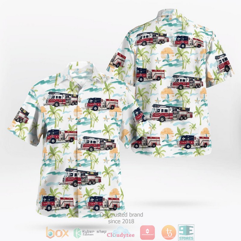 Carteret Fire Department & EMS Division New Jersey Fleet Hawaiian Shirt