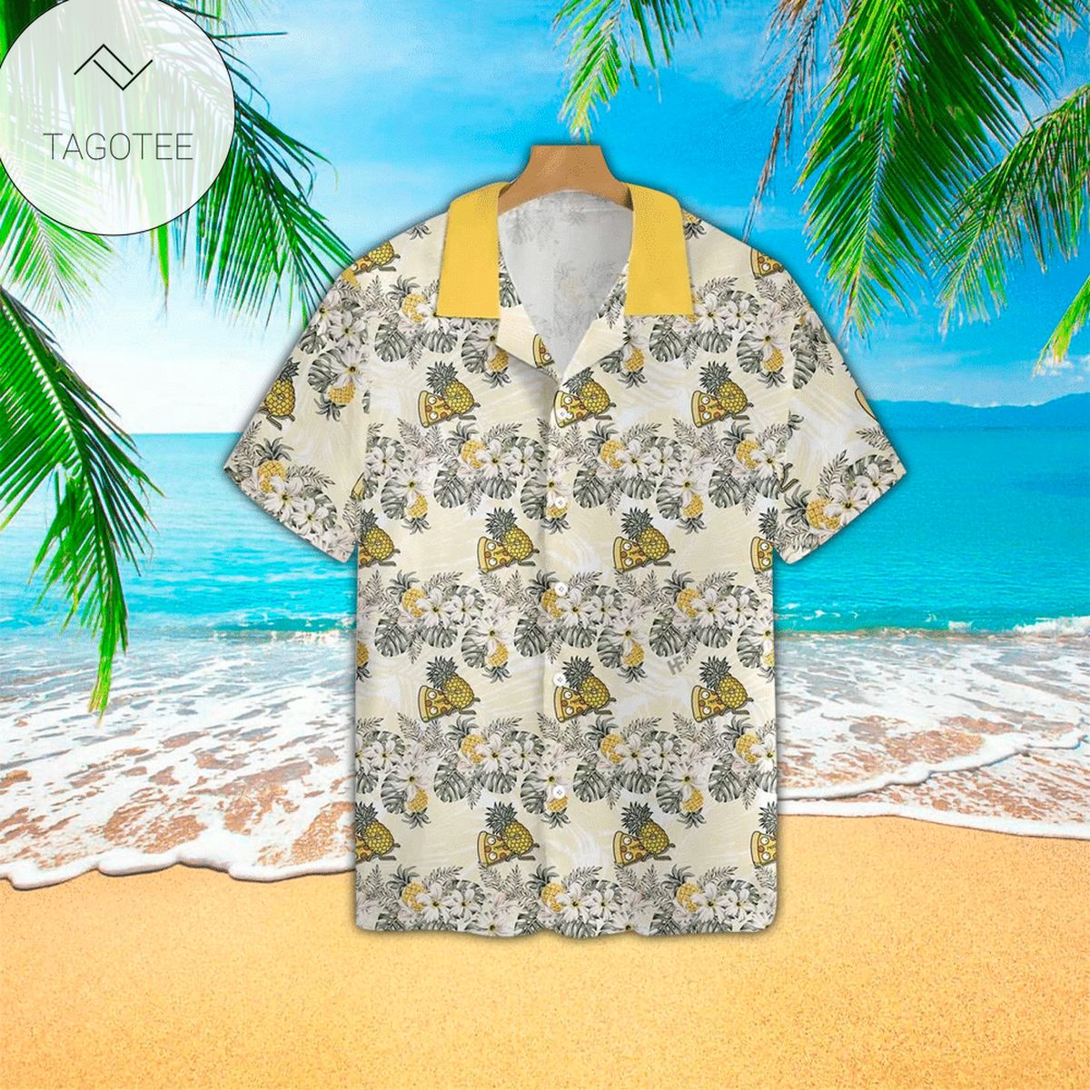 Cartoon Music Element Print Art Hawaiian Shirts