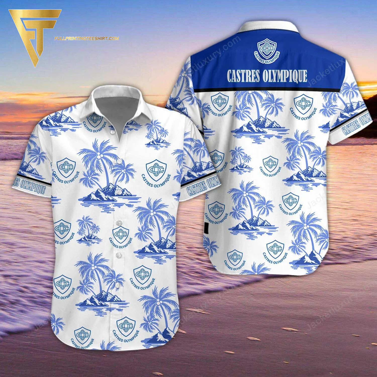 Castres Olympique Sport Team Summer Hawaiian Shirt