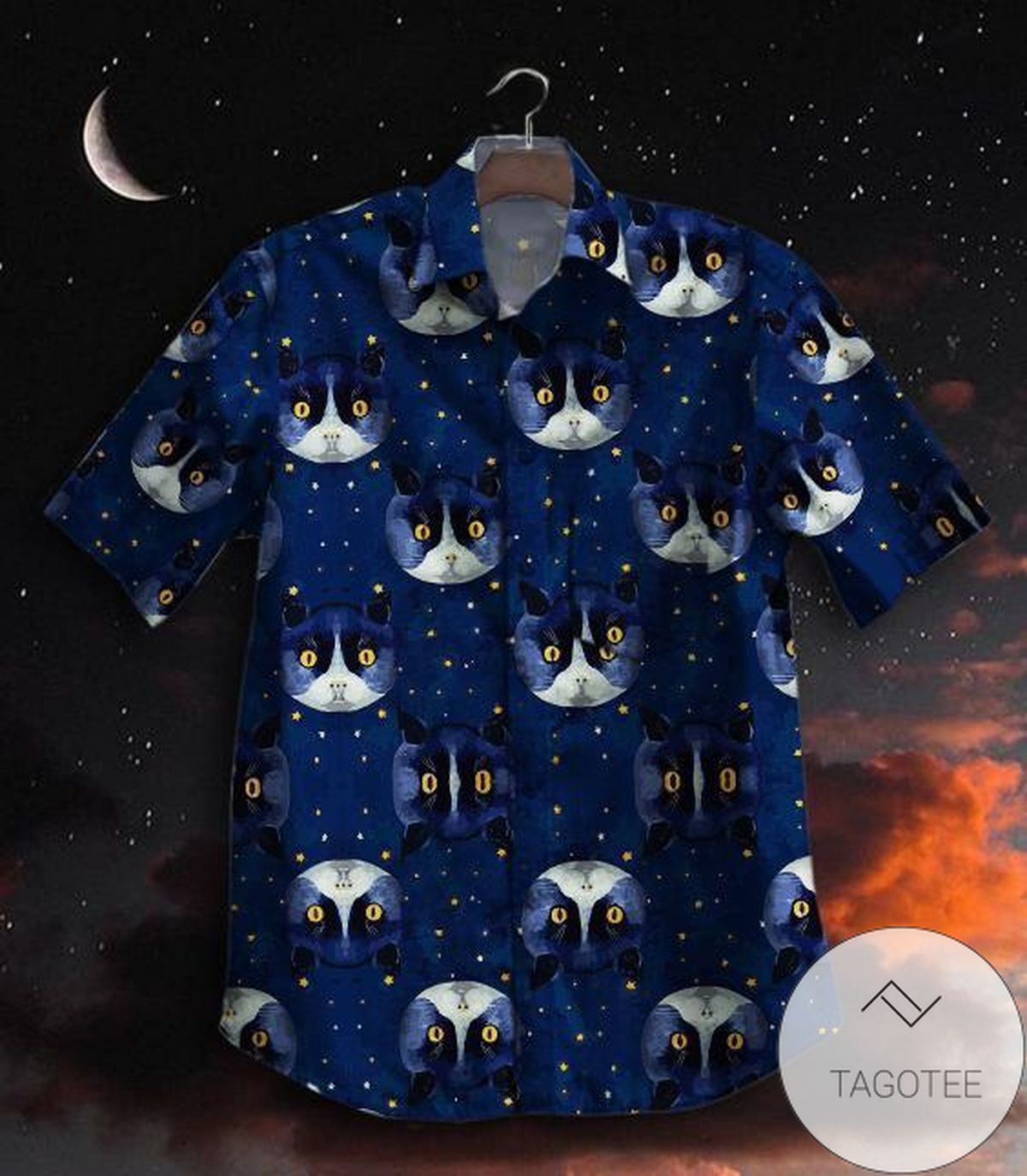 Cat Hawaiian Shirt Cat Button Up Shirt