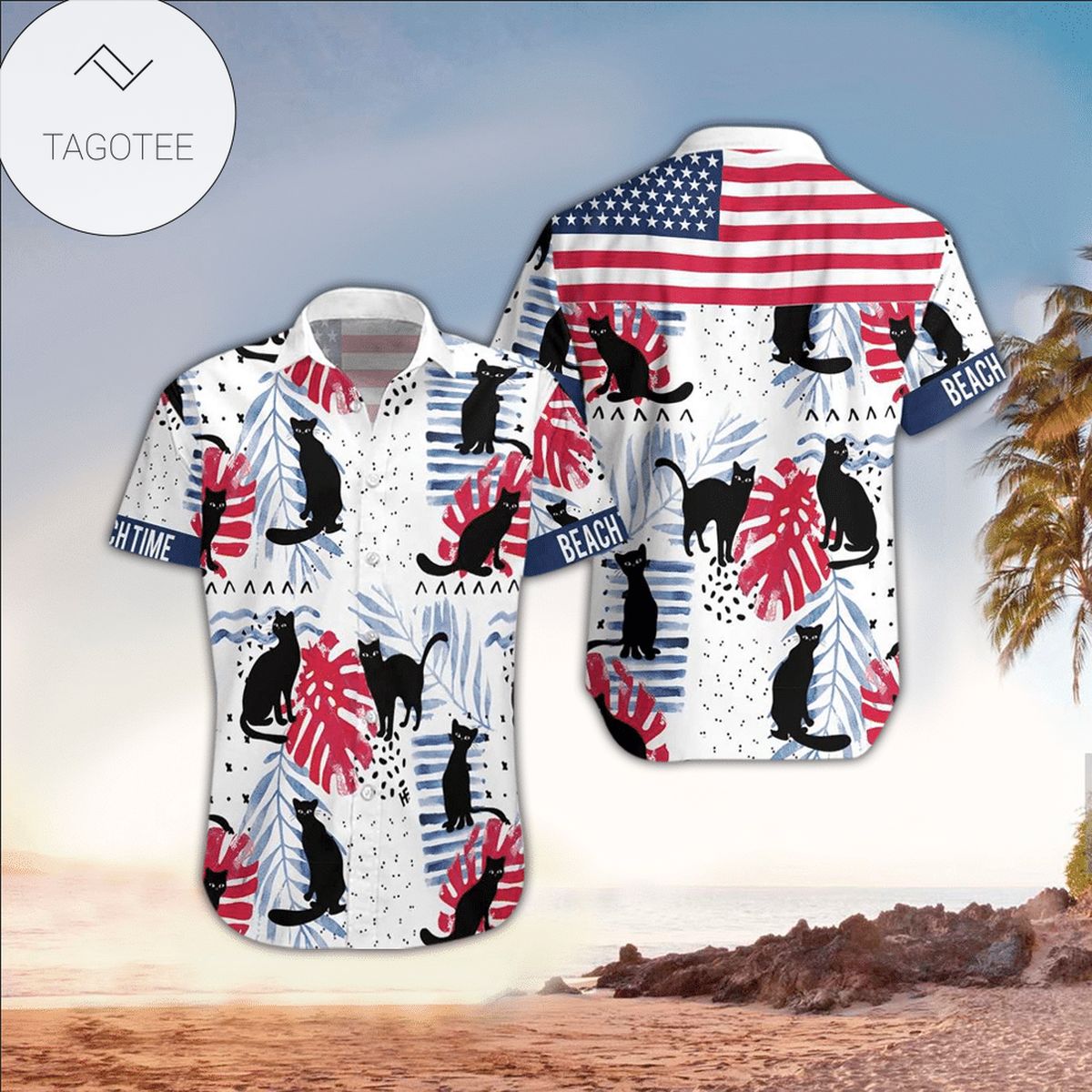 Cat Hula Hawaiian Shirt