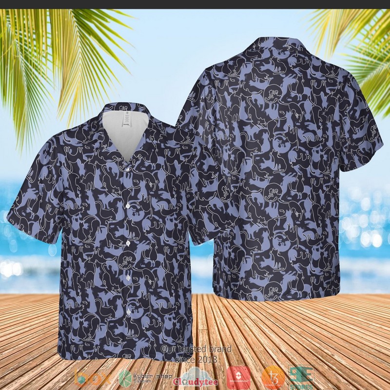 Castres Olympique logo palm tree Hawaiian Shirt