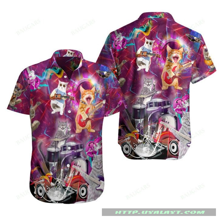 CAT Caterpillar In Starty Night Hawaiian Shirts