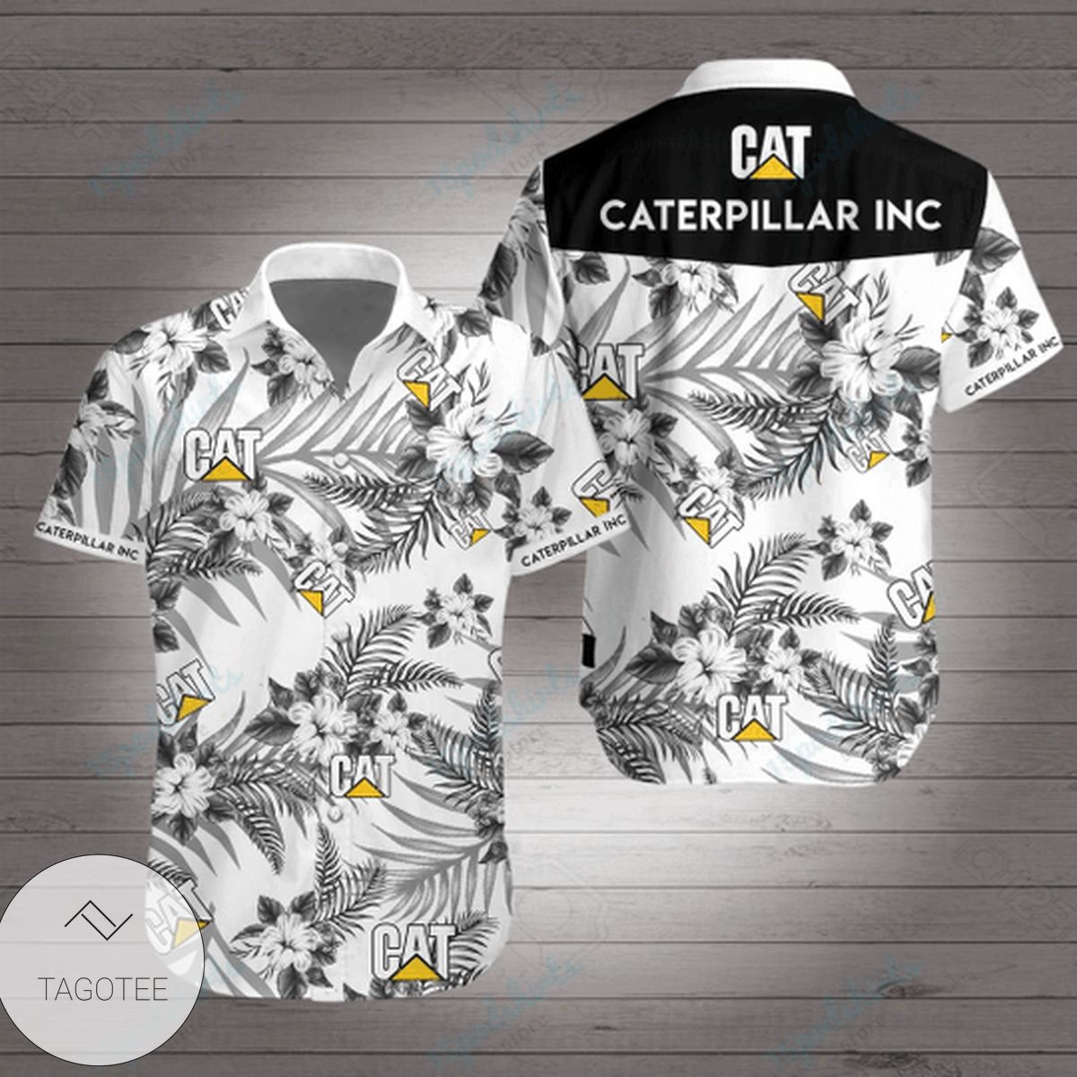 Cats Animal Merry Christmas Print Short Sleeve Hawaiian Casual Shirt