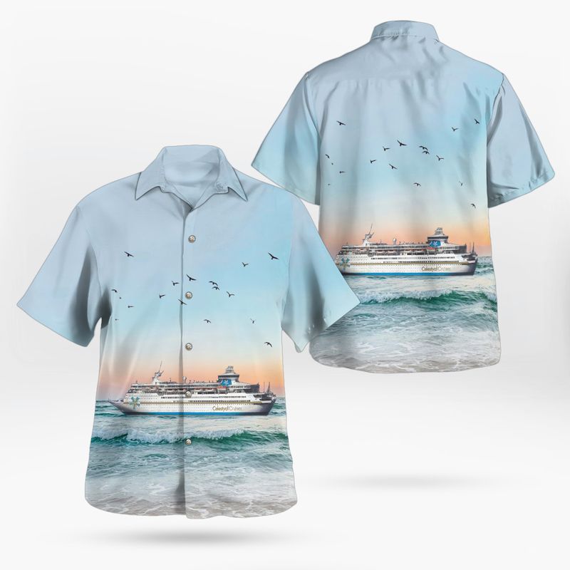 Celestyal Cruises Celestyal Crystal Hawaiian Shirt