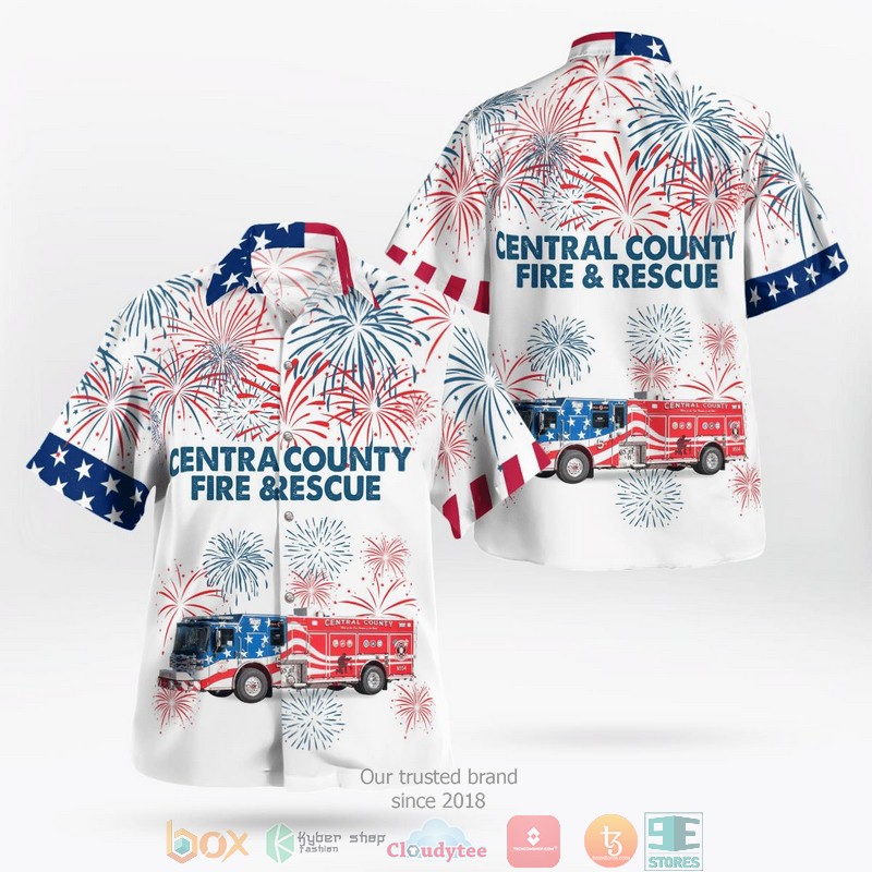 Central County Fire & Rescue Missouri Hawaii 3D shirt