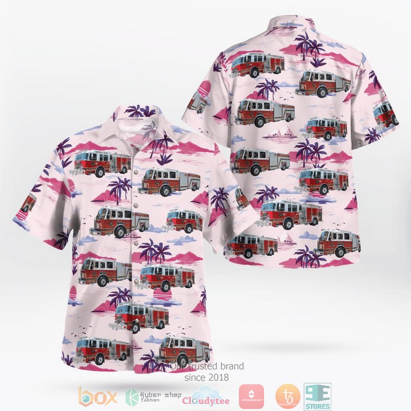 Central York Fire Services Ontario Canada Fleet Hawaiian Shirt