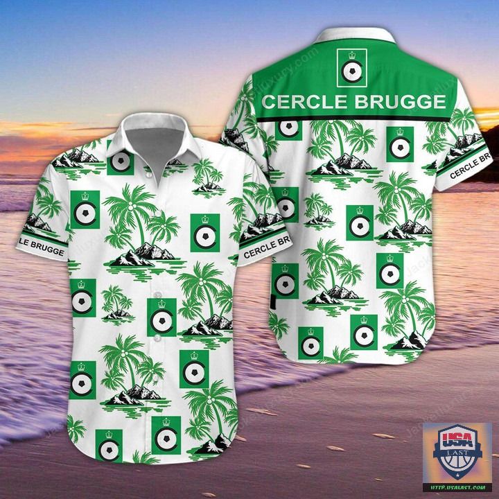 Cercle Brugge K.S.V Groen En Zwart Hawaiian Shirt