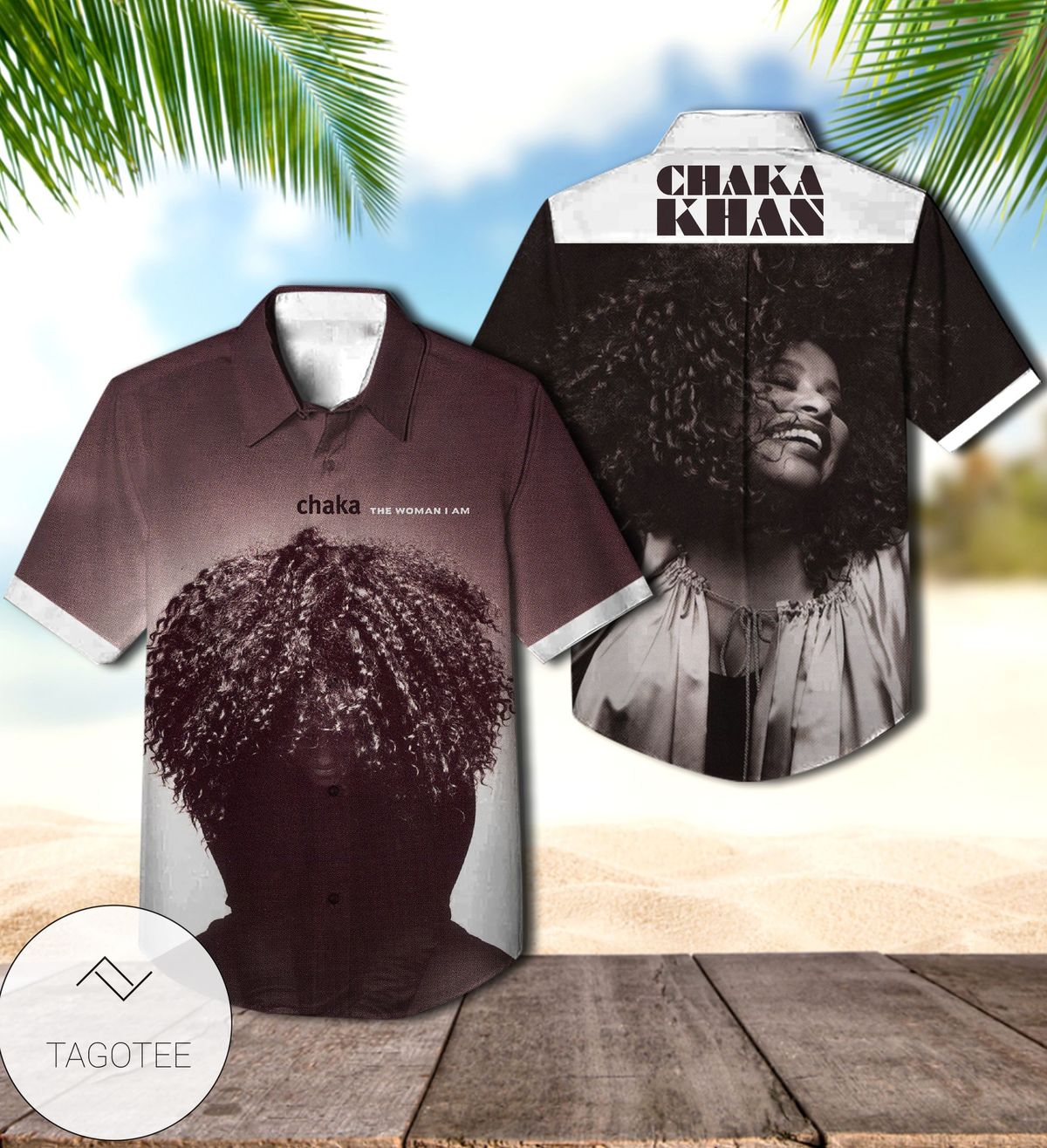 Chaka Khan Hello Happiness Album Cover Hawaiian Shirt