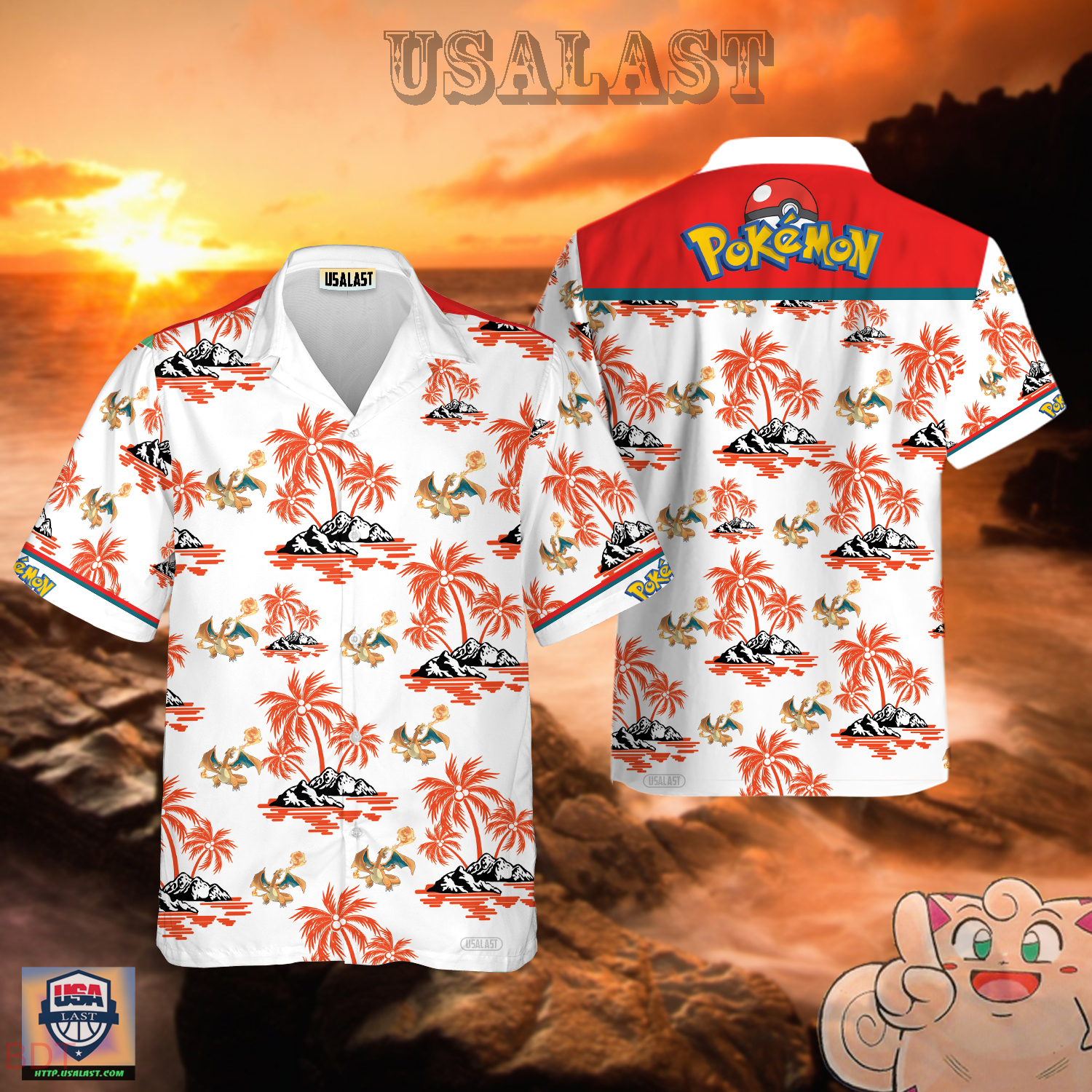 Chansey Pokemon Hawaiian Shirt