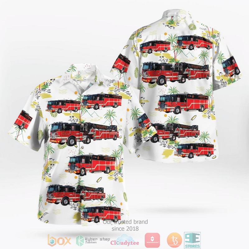 Charleston County EMS North Charleston South Carolina Hawaiian Shirt