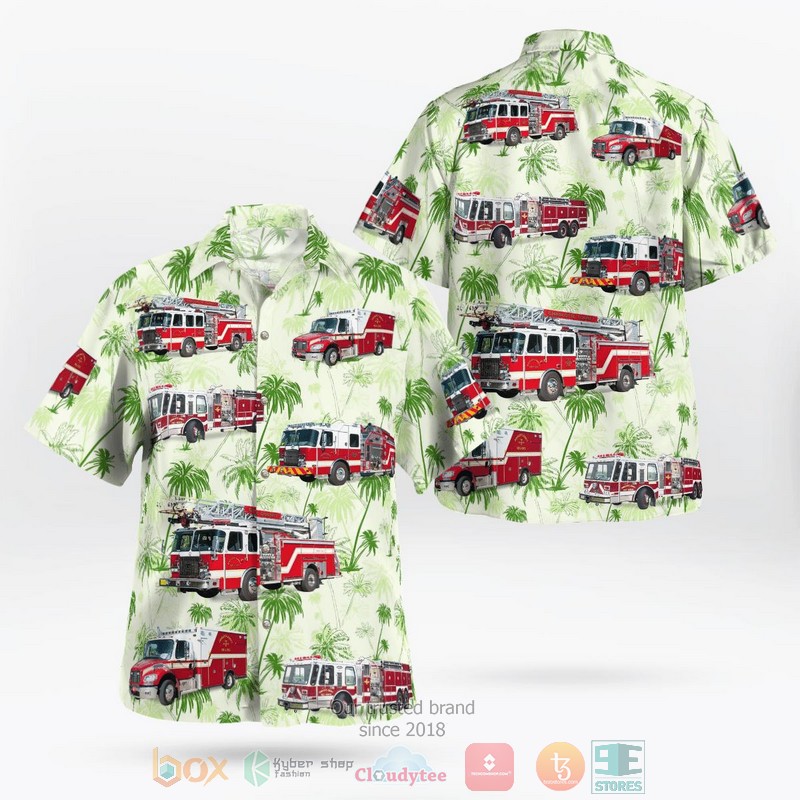 Charlotte Eaton County Michigan Charlotte Fire Department Hawaiian Shirt