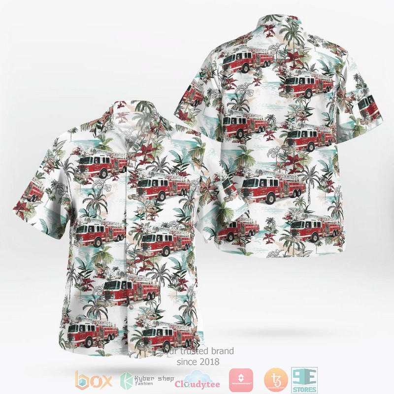 Charlotte County Florida Charlotte County Fire Department Hawaiian Shirt