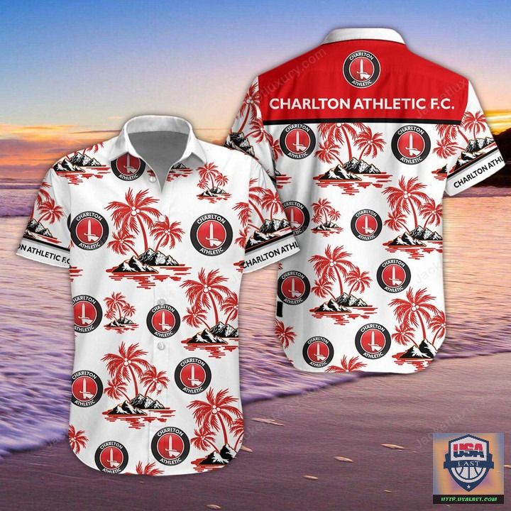 Charlton Athletic FC Aloha Hawaiian Shirt Beach Short