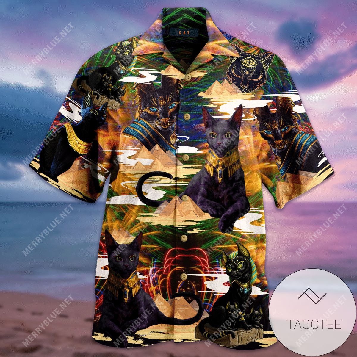 Check Out This Awesome Awesome Egyptian Cat Unisex Authentic Hawaiian Shirt 2022