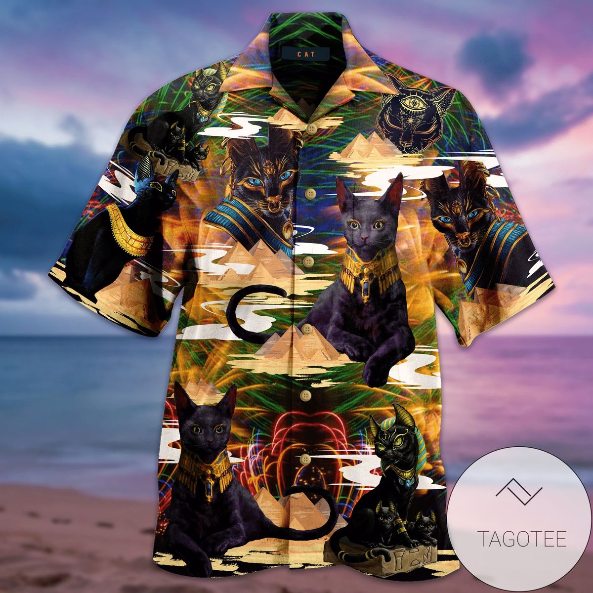 Check Out This Awesome Awesome Egyptain Cat Unisex Authentic Hawaiian Shirt 2022