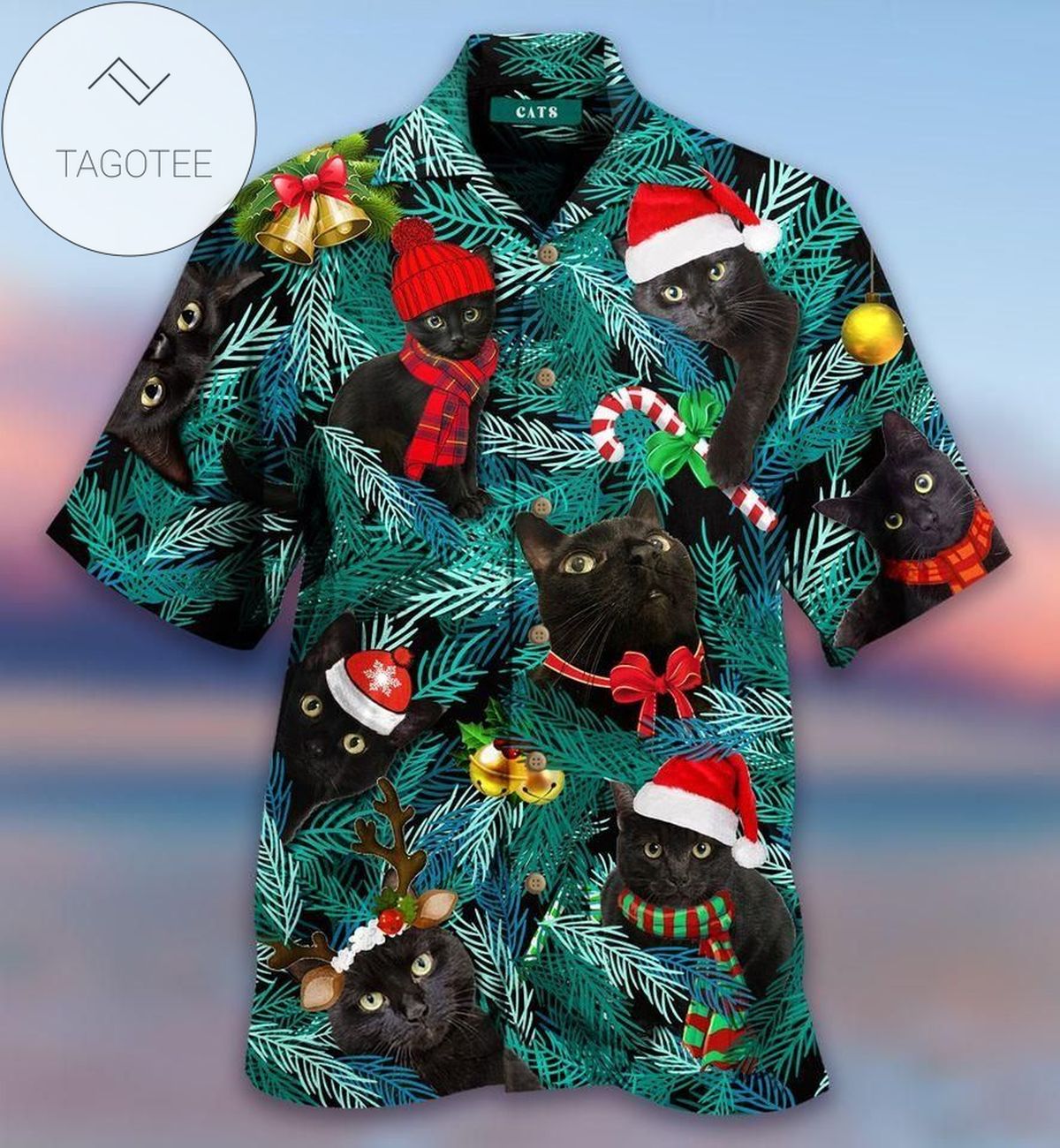 Check Out This Awesome Christmas Cat Authentic Hawaiian Shirt 2022