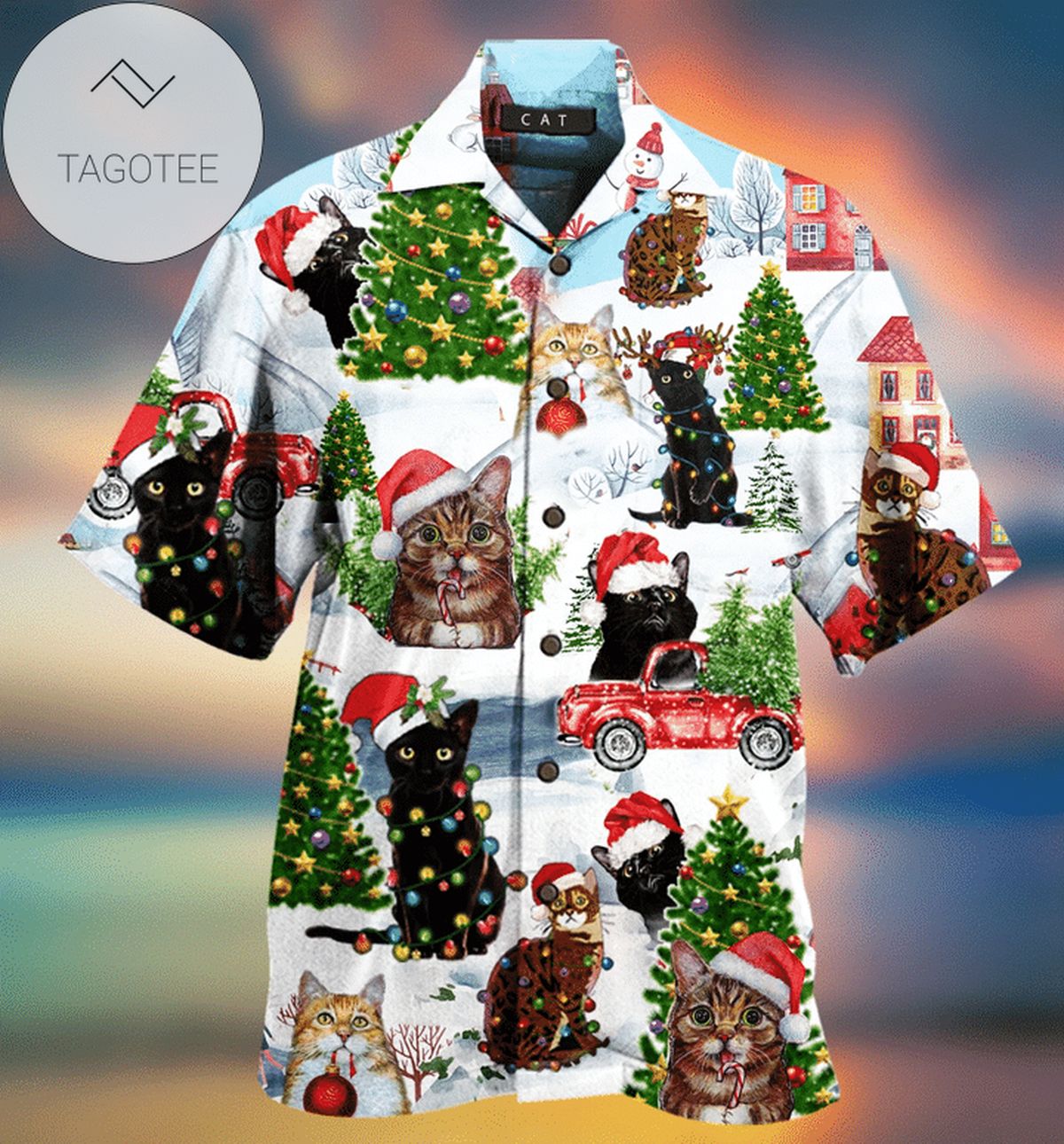 Check Out This Awesome Christmas Black Cat 2022 Authentic Hawaiian Shirts