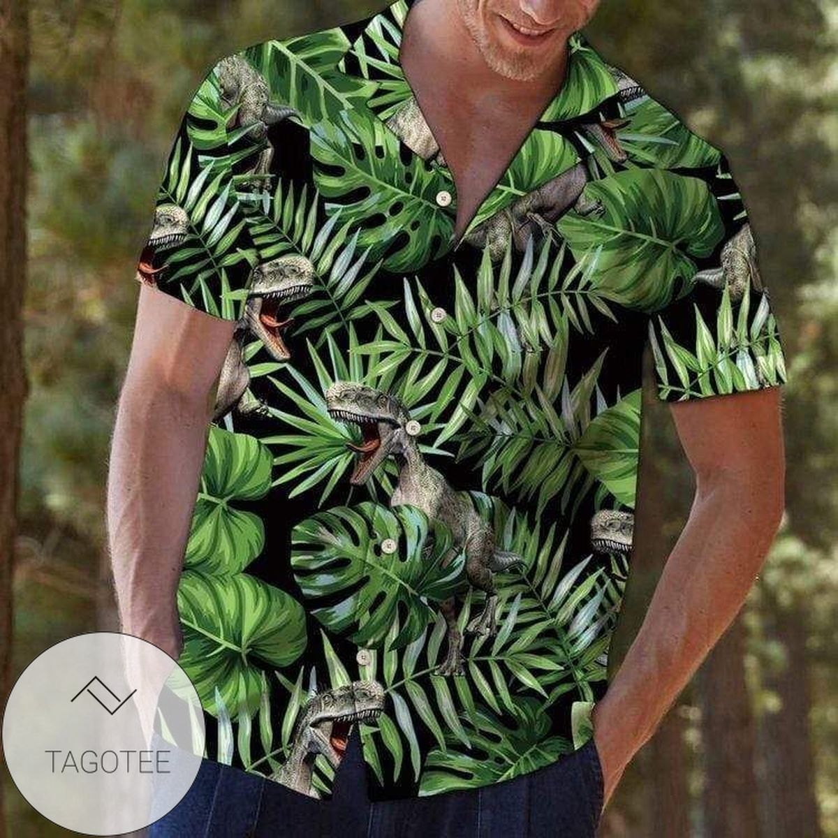 Check Out This Awesome Dinosaurs End Of An Era Unisex Authentic Hawaiian Shirt 2022