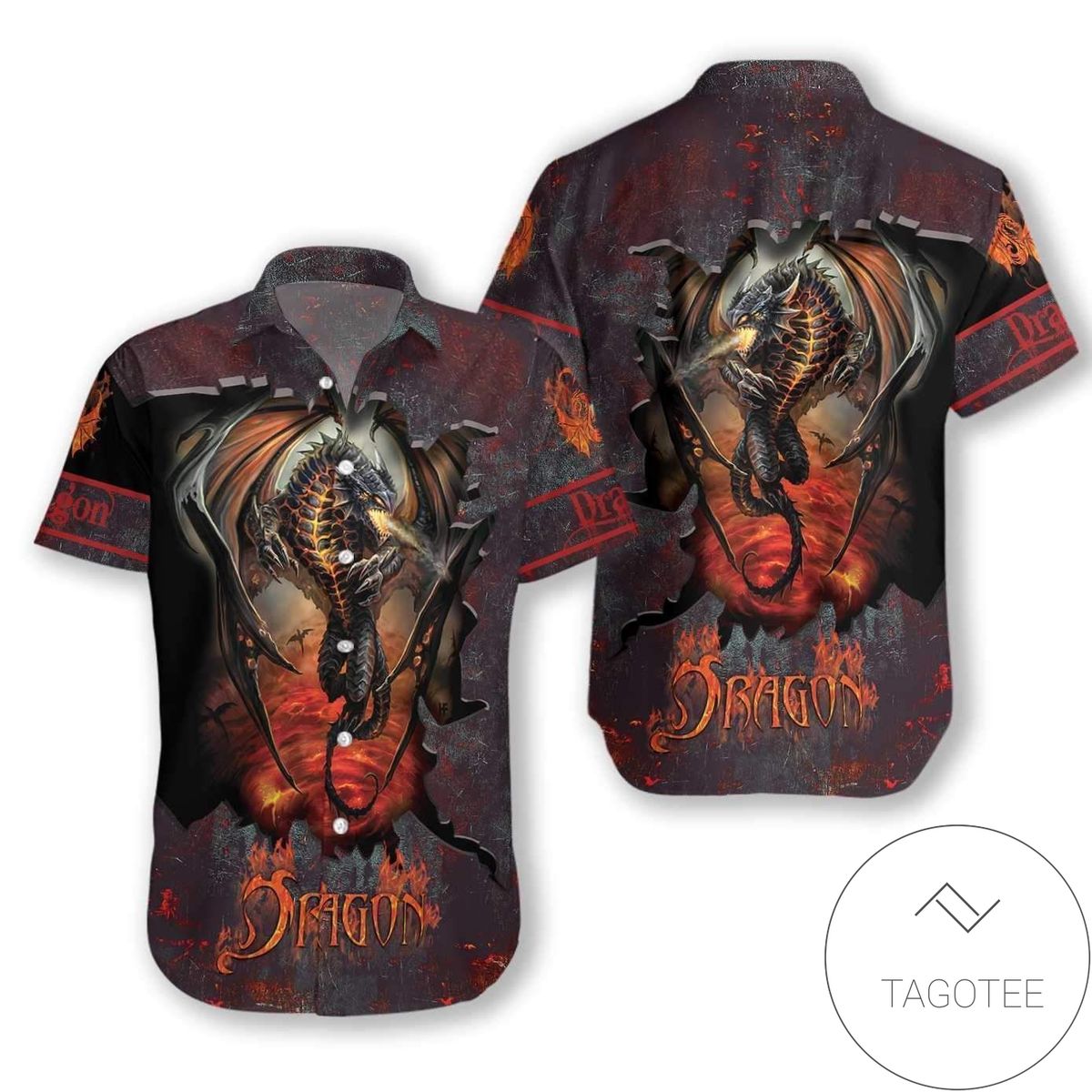 Check Out This Awesome Dragon Wild Hawaiian Aloha Shirts