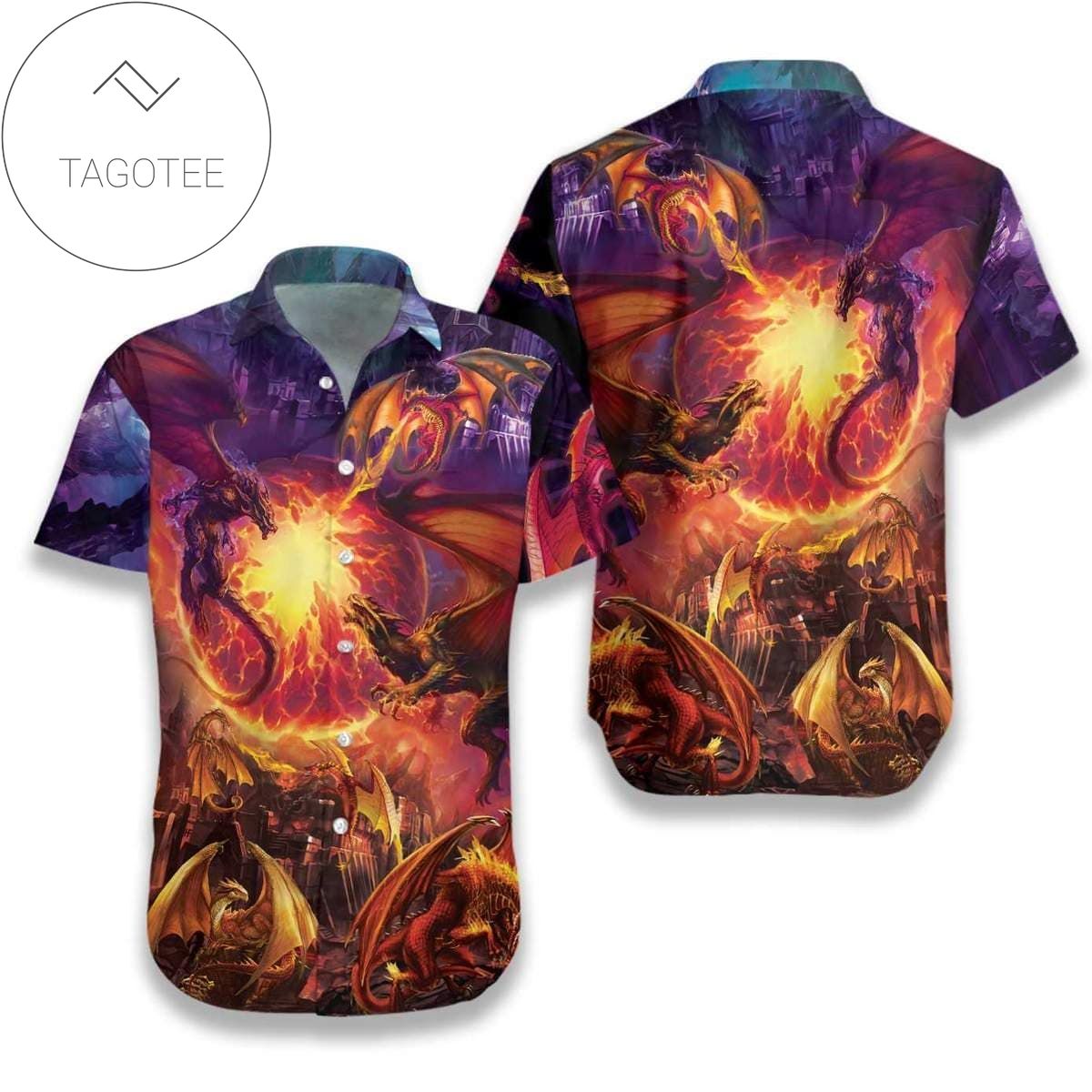 Check Out This Awesome Dragon Wild Hawaiian Aloha Shirts